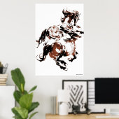 Wilde paarden afdrukken poster (Thuiskantoor)