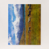 Wilde Paarden Aquarel Legpuzzel (Verticaal)