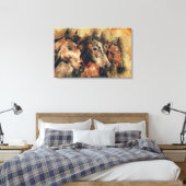 Wilde paarden Art Canvas Afdruk (Insitu (Slaapkamer))