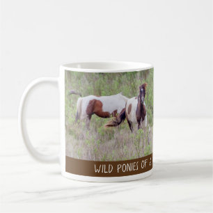 Wilde paarden Assateague en Chicoteague Koffiemok