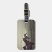 Wilde paarden bagagelabel (Voorkant verticaal)
