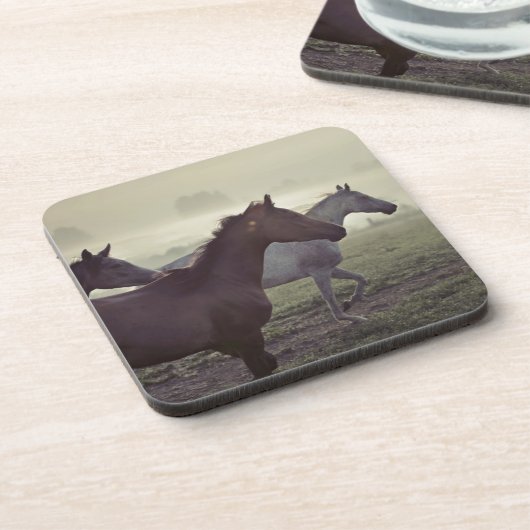 Wilde paarden bier onderzetter (Linkerzijde)