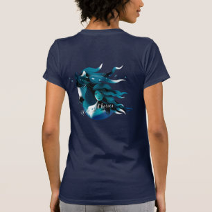 Wilde paarden Blue Women's Teeshirt T-shirt