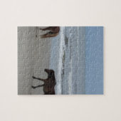 Wilde paarden Buitenter Banks Legpuzzel (Horizontaal)