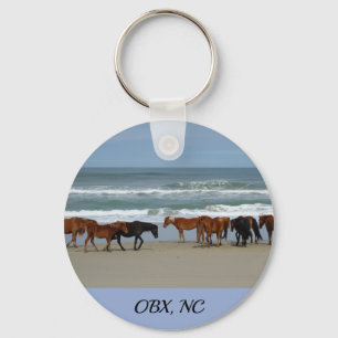 Wilde paarden Buitenter Banks NC Sleutelhanger