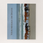 Wilde paarden Buitenter Banks OBX Corolla NC Legpuzzel (Verticaal)