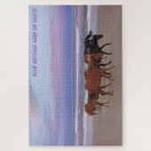 Wilde paarden Buitenter Banks OBX Corolla NC Legpuzzel (Verticaal)