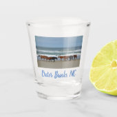 Wilde paarden Buitenter Banks OBX Corolla NC Shot Glas (Voorkant)