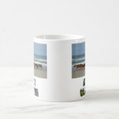 Wilde paarden Buitenter Banks OBX NC Corolla Koffiemok (Center)