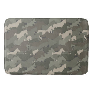 Wilde paarden Camouflage Pattern Badmat
