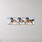 Wilde paarden canvas afdruk (Voorkant)