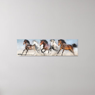 Wilde paarden canvas afdruk
