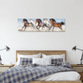 Wilde paarden canvas afdruk (Insitu (Slaapkamer))
