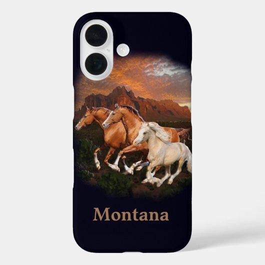 Wilde paarden Case-Mate iPhone case (Achterkant)