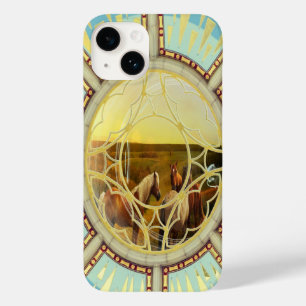 Wilde paarden Case-Mate iPhone 14 hoesje