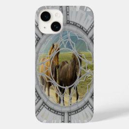 Wilde paarden Case-Mate iPhone 14 hoesje
