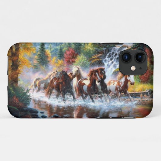 Wilde paarden Case-Mate iPhone case (Achterkant (horizontaal))