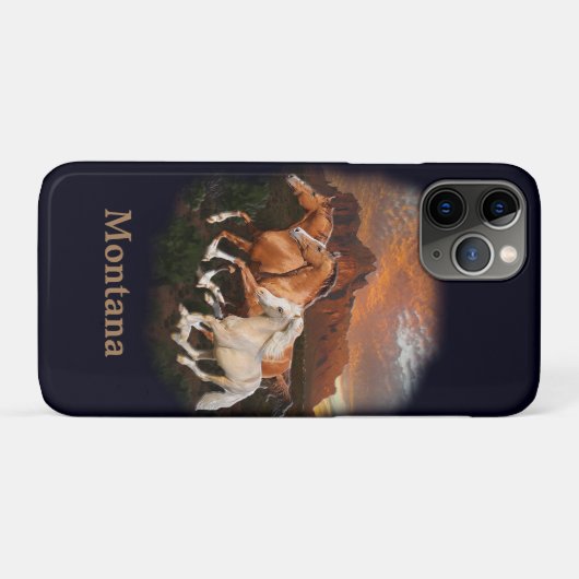 Wilde paarden Case-Mate iPhone case (Achterkant (horizontaal))