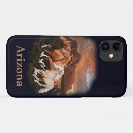 Wilde paarden Case-Mate iPhone case (Achterkant (horizontaal))