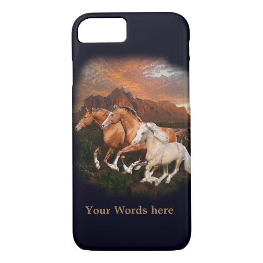 Wilde paarden Case-Mate iPhone case (Achterkant)