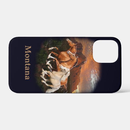 Wilde paarden Case-Mate iPhone case (Achterkant (horizontaal))