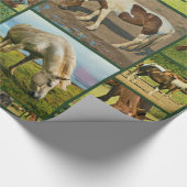 Wilde paarden Collage Cadeaupapier (Hoek)