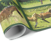 Wilde paarden Collage Cadeaupapier (Rol Hoek)