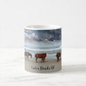 Wilde paarden Corolla Outer Banks NC Koffiemok (Center)