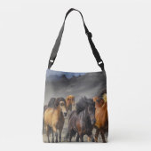 Wilde paarden crossbody tas (Achterkant)