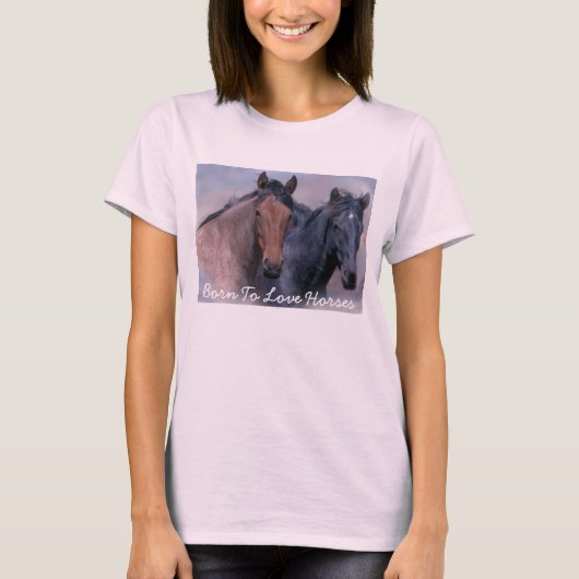 Wilde paarden Dames T-Shirt (Voorkant)