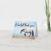 Wilde paarden dank je wel bedankkaart (Voorkant)