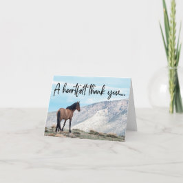 Wilde paarden dank je wel bedankkaart