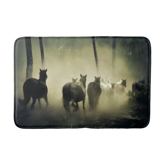Wilde paarden die lopen badmat (Voorkant)
