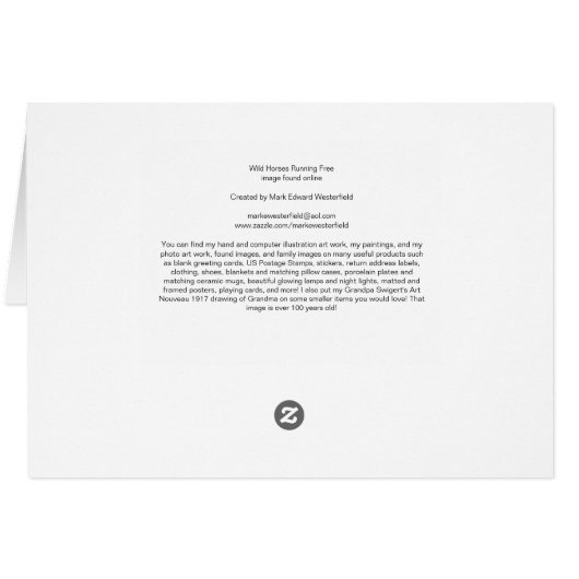 Wilde paarden die vrij lopen (Achterkant Horizontaal)