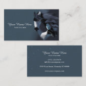 Wilde paarden en een meisje visitekaartje (Voorkant / Achterkant)