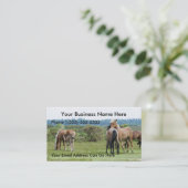 Wilde paarden en veulens Visitekaartjes (Staand voorkant)