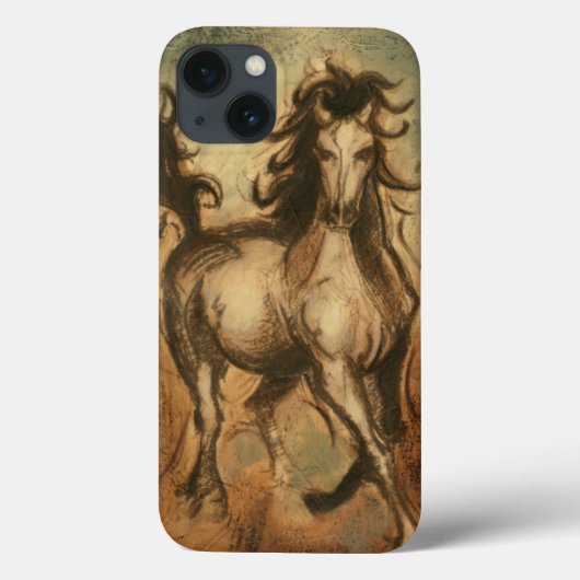 Wilde paarden en warme kleuren Case-Mate iPhone case (Achterkant)