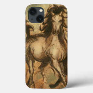 Wilde paarden en warme kleuren iPhone 13 hoesje
