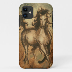 Wilde paarden en warme kleuren iPhone 11 hoesje