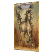 Wilde paarden en warme kleuren klembord (Links)