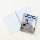 Wilde paarden en zand wasbekken notitieboek (Binnen)