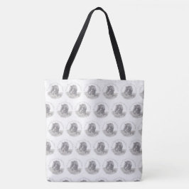 Wilde paarden en zand wasbekken tote bag