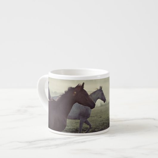 Wilde paarden espresso kop (Links)