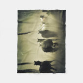 Wilde paarden fleece deken (Voorkant)