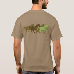 wilde paarden foto t-shirt