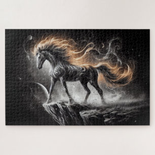 Wilde paarden, galopperende paarden, majestueuze d legpuzzel
