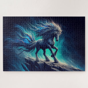 Wilde paarden, galopperende paarden, majestueuze d legpuzzel