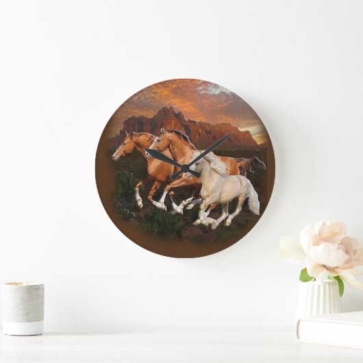 Wilde paarden grote klok (Huis)