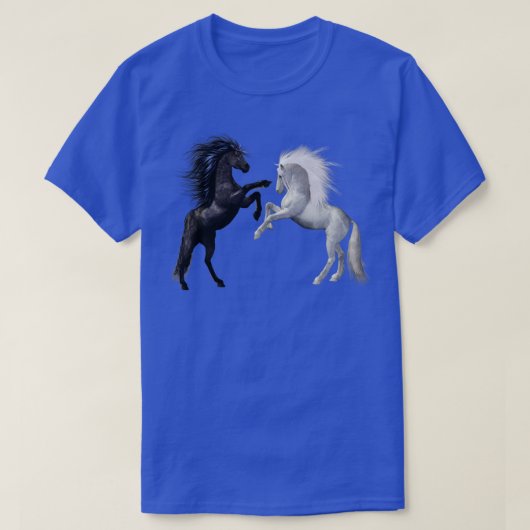 Wilde paarden hengsten t-shirt (Design voorkant)