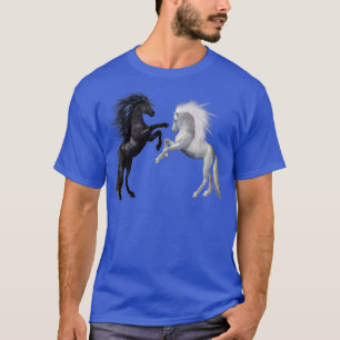 Wilde paarden hengsten t-shirt
